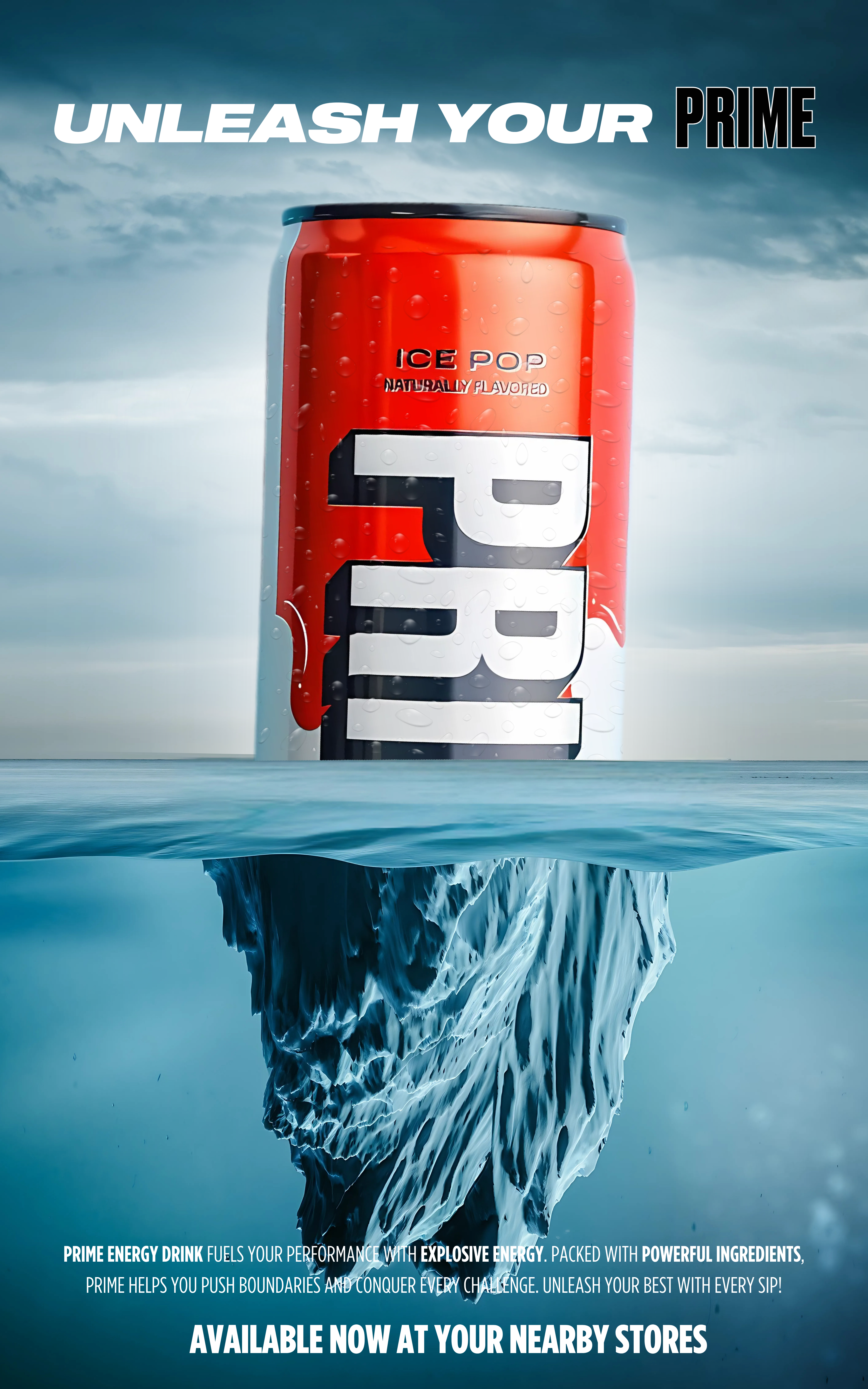 Prime Energy Drink – Iceberg Poster
